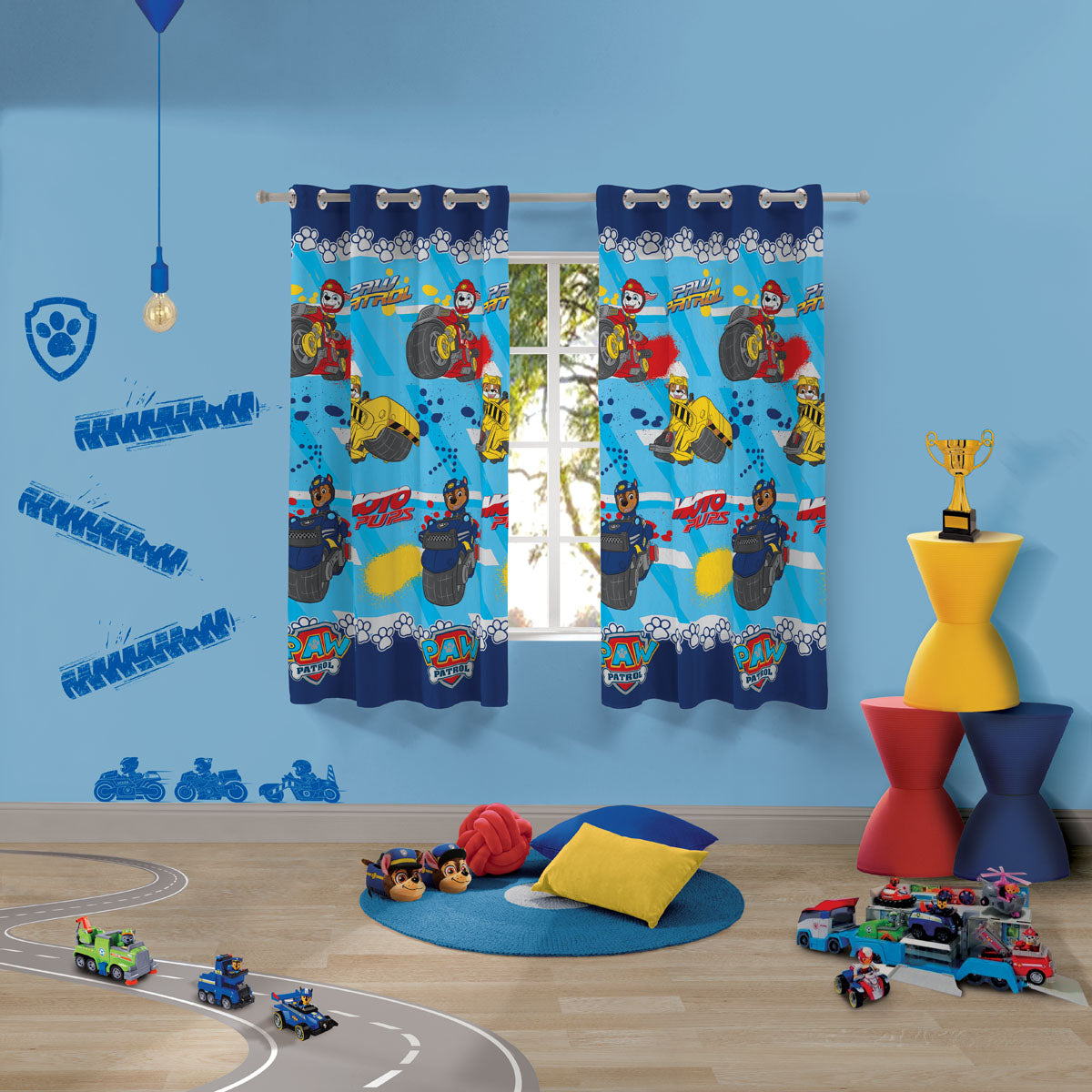 Cortina Infantil Sortida com 2 Peças