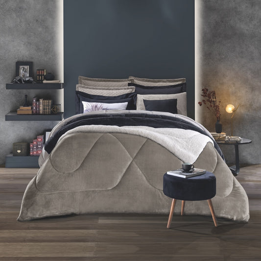 Edredom Plush/Sherpa Liso